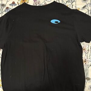 Costa Black Tee with Blue Logo